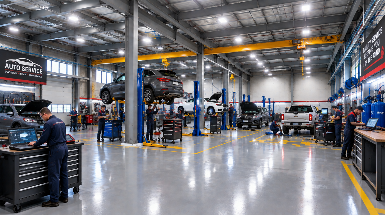 Работающий автосервис