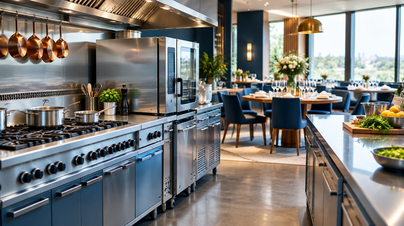 Professional kitchen and restaurant dining room — HoReCa equipment from ELIS